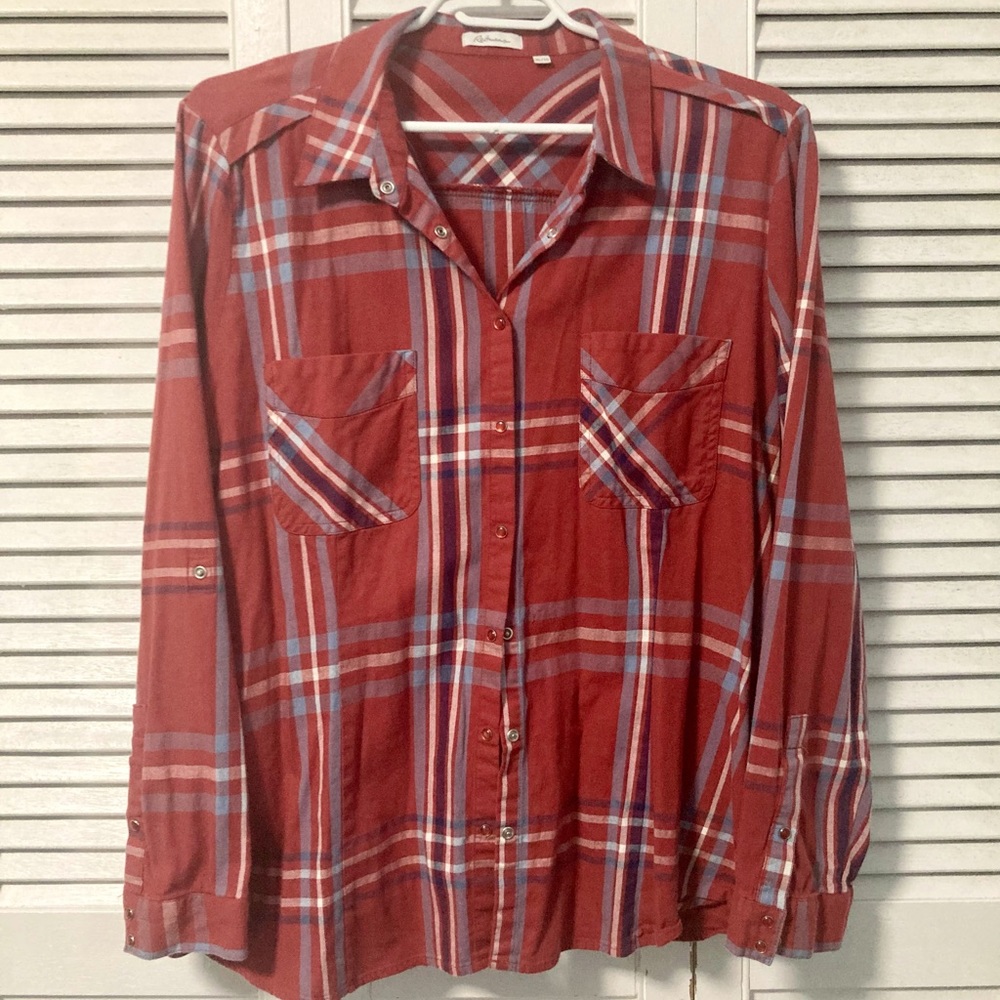 Plaid button up shirt